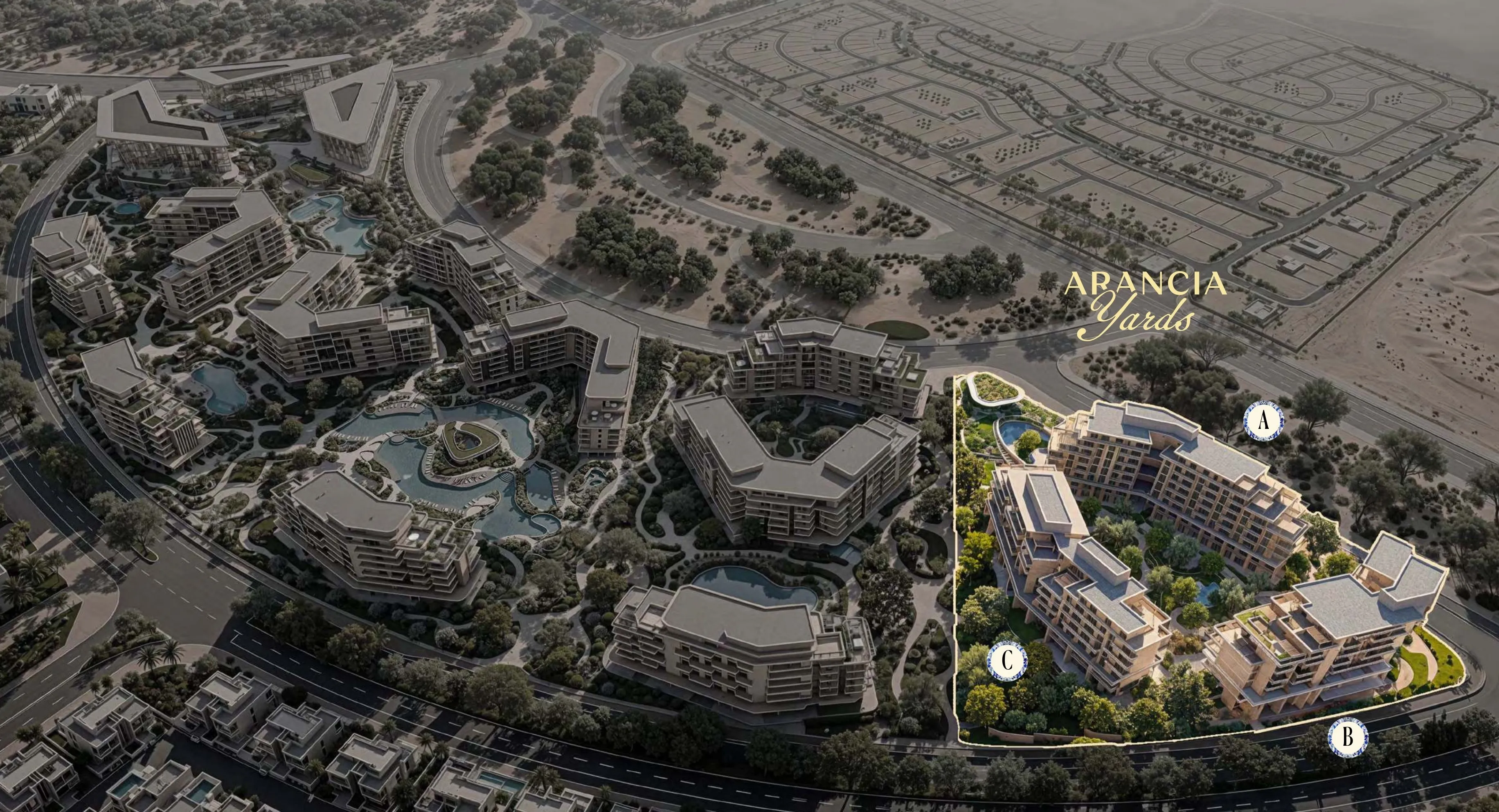 Arancia Yards off-plan development by Beyond Developments in The Yards, City of Arabia, Dubai, photo 2 of 10