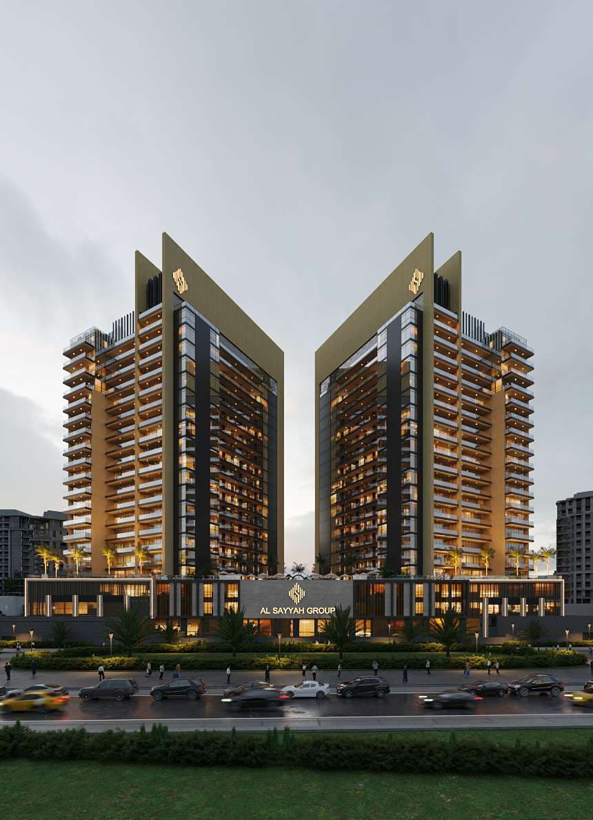 Butterfly Towers off-plan project by Al Sayyah Group in Arjan, Al Barsha, Dubai