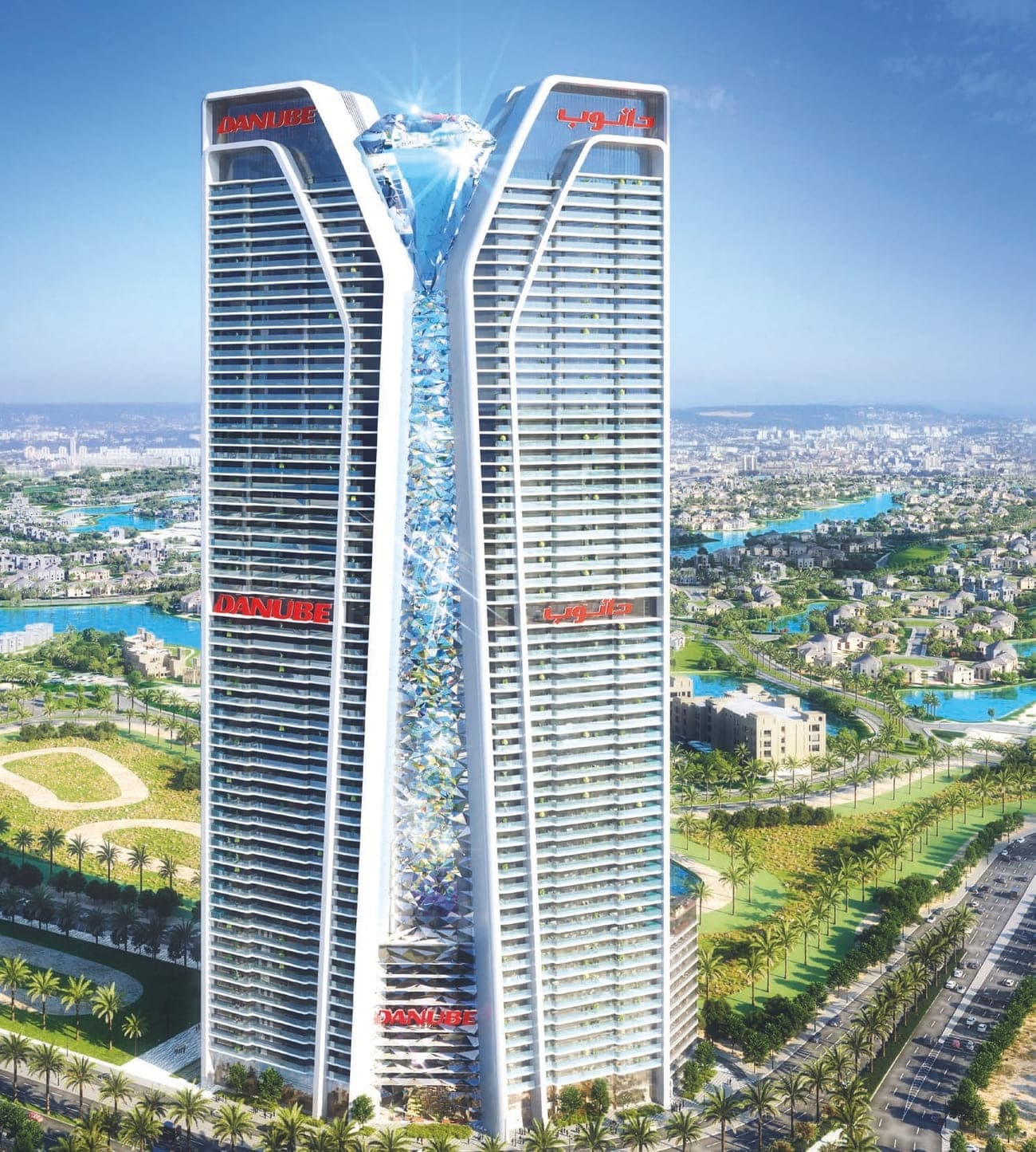 دایموندز (Diamondz by Danube) off-plan development by Danube Properties in JLT (Jumeirah Lake Towers), Dubai, photo 1 of 10