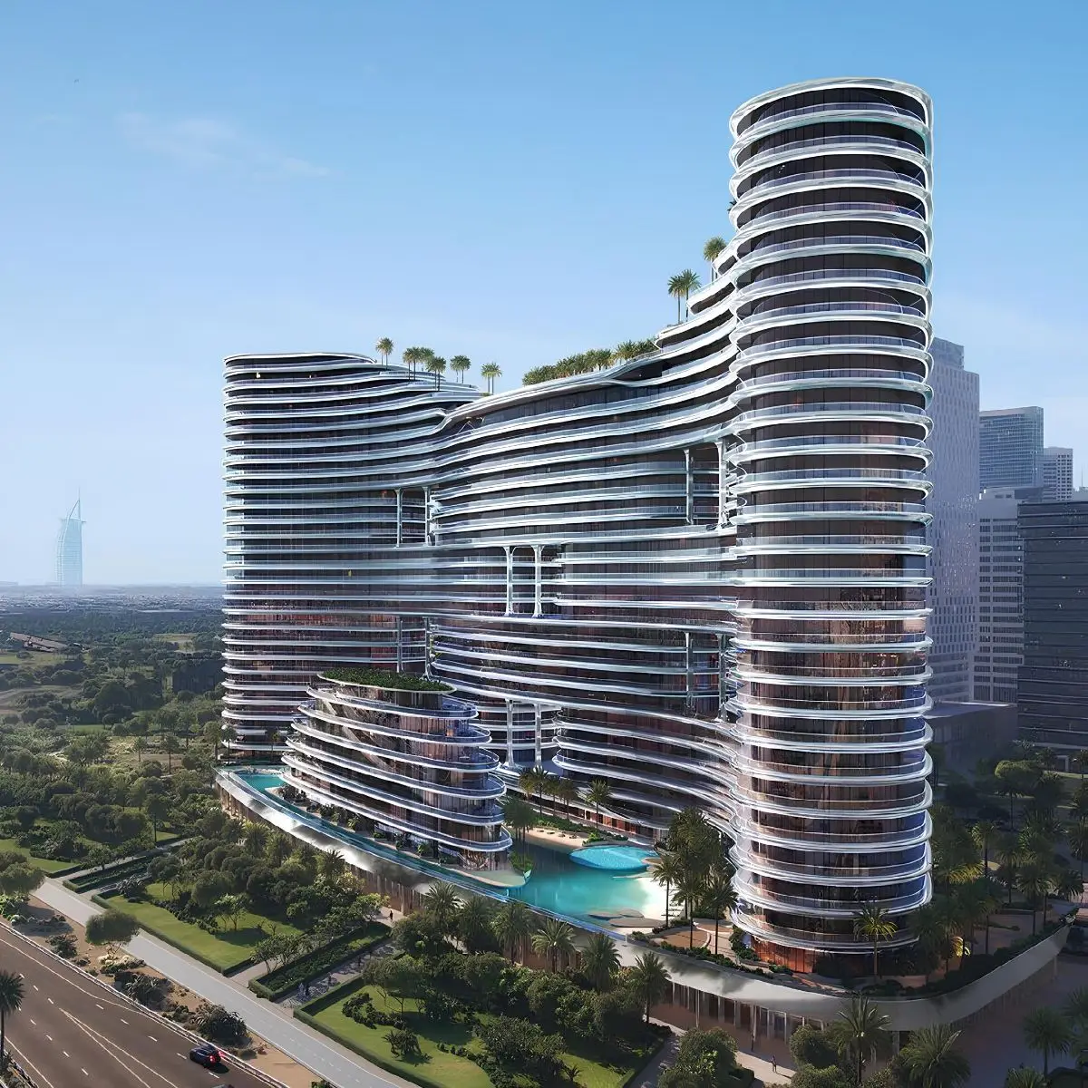 Binghatti Aquarise off-plan project by Binghatti Developers in Business Bay