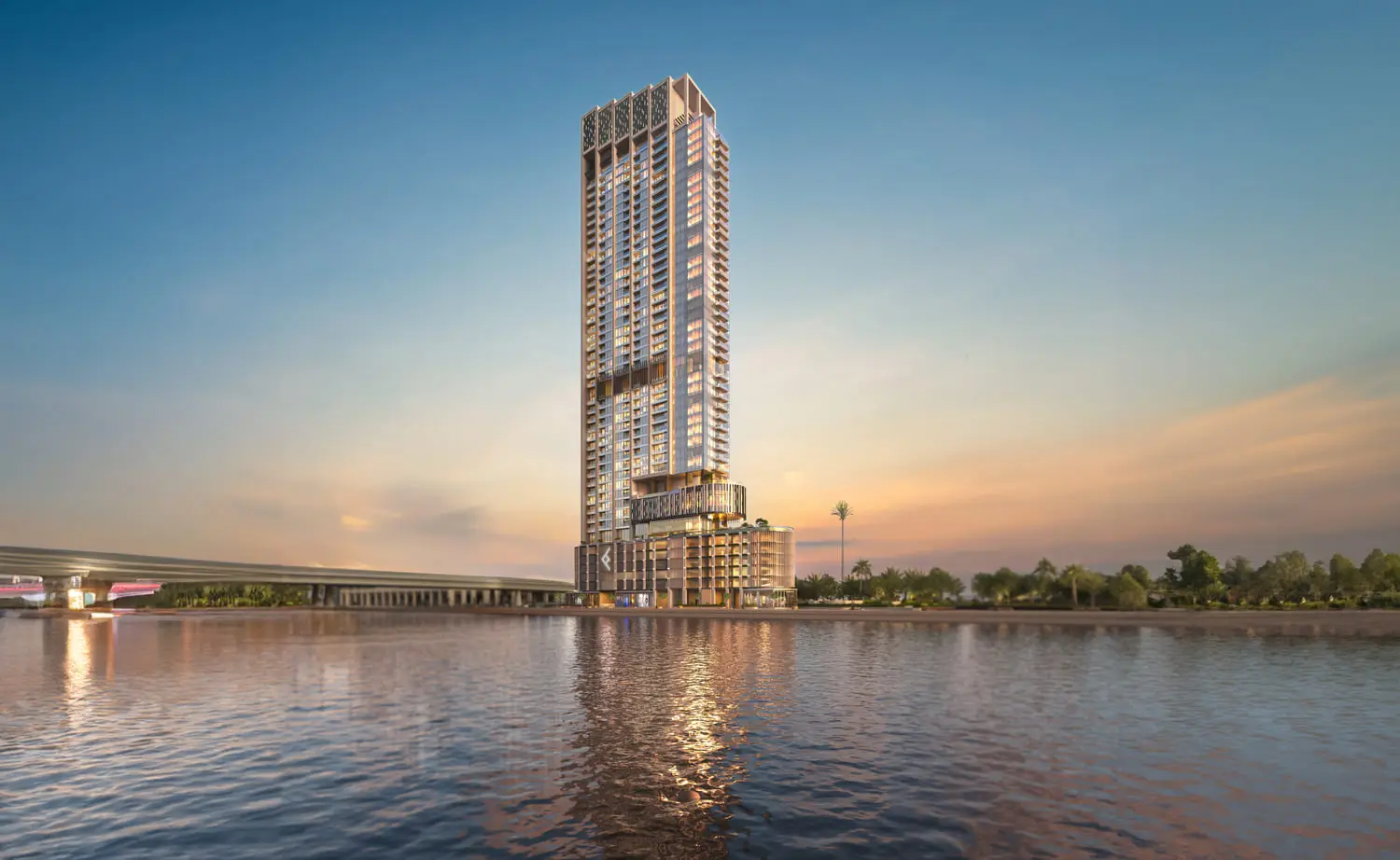 وان ریور پوینت (One River Point) off-plan project by Ellington Properties in Business Bay