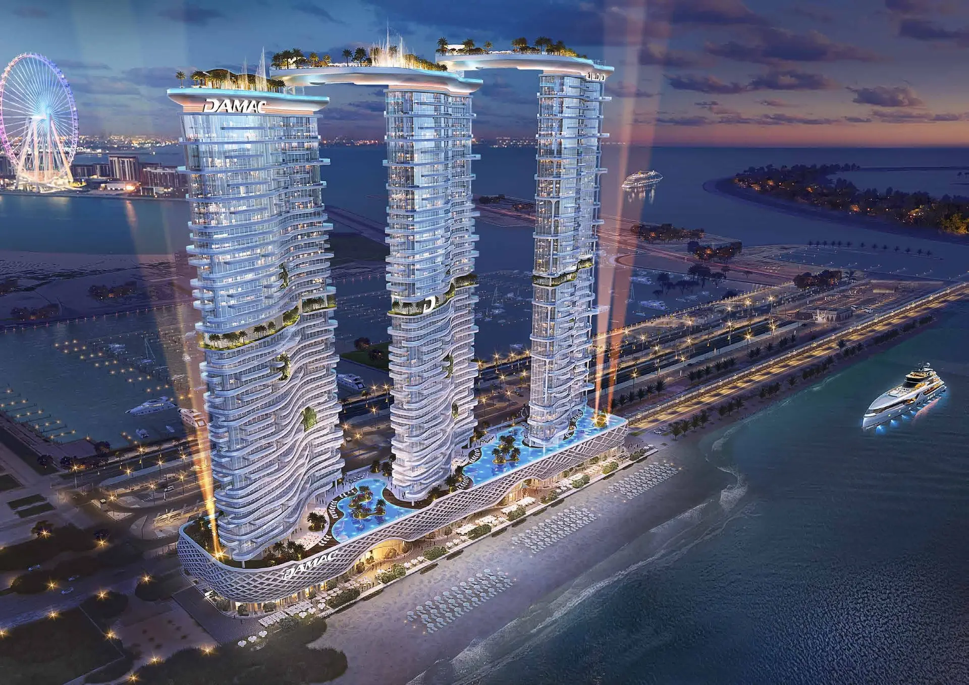 Damac Bay off-plan development by DAMAC Properties in Dubai Harbour, Emaar Beachfront, Dubai, photo 1 of 10